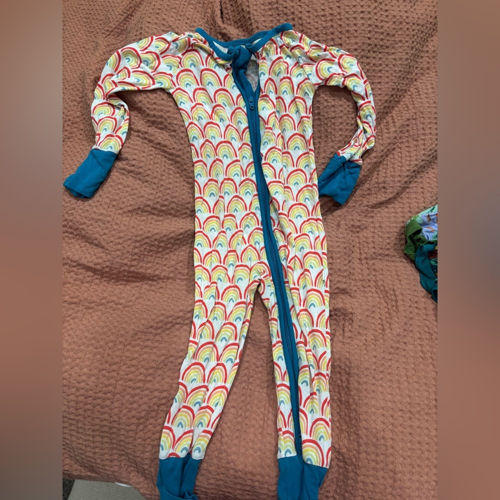 Little Sleepies zippy 6-12 months rainbow
